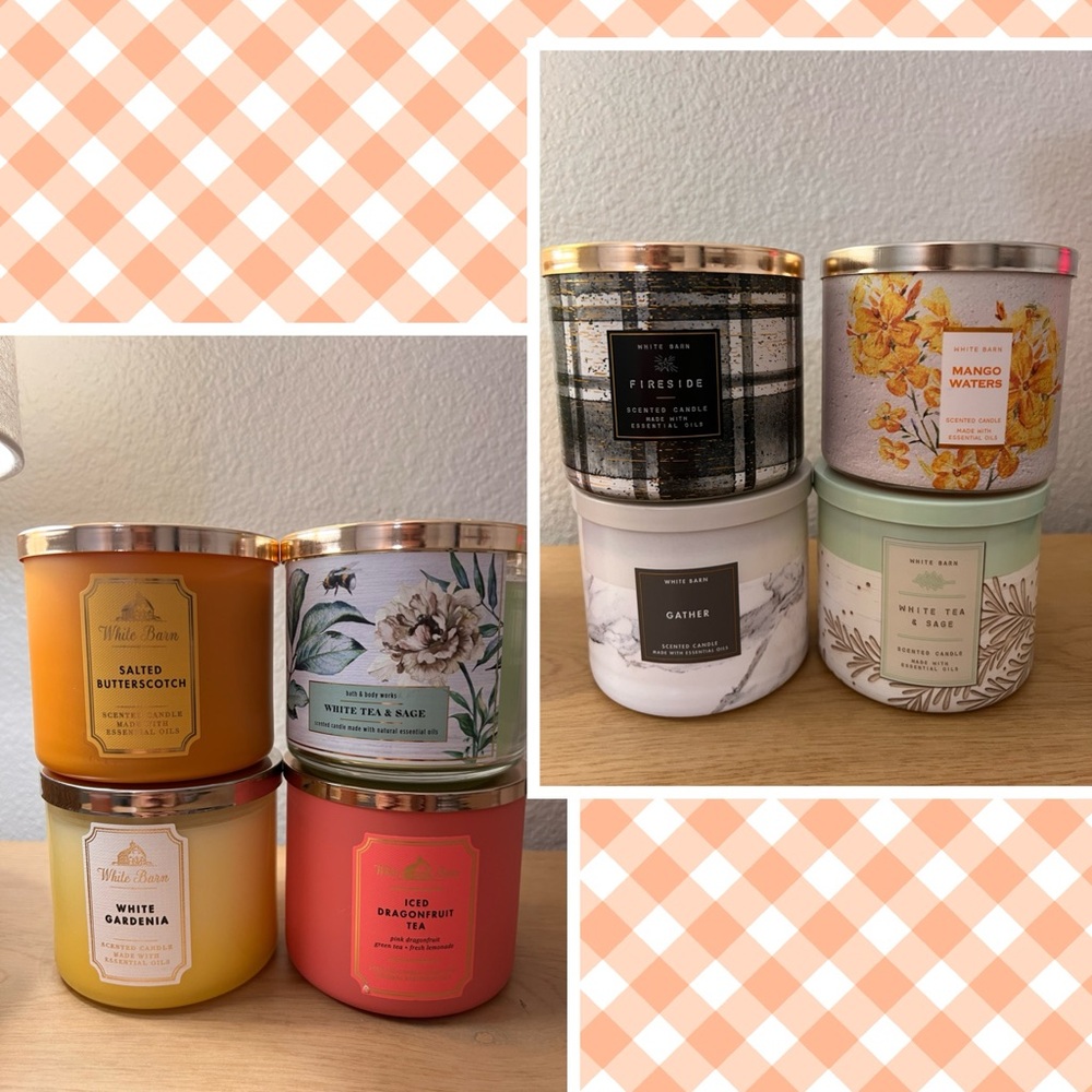 Bath & Body works candle bundle (8)